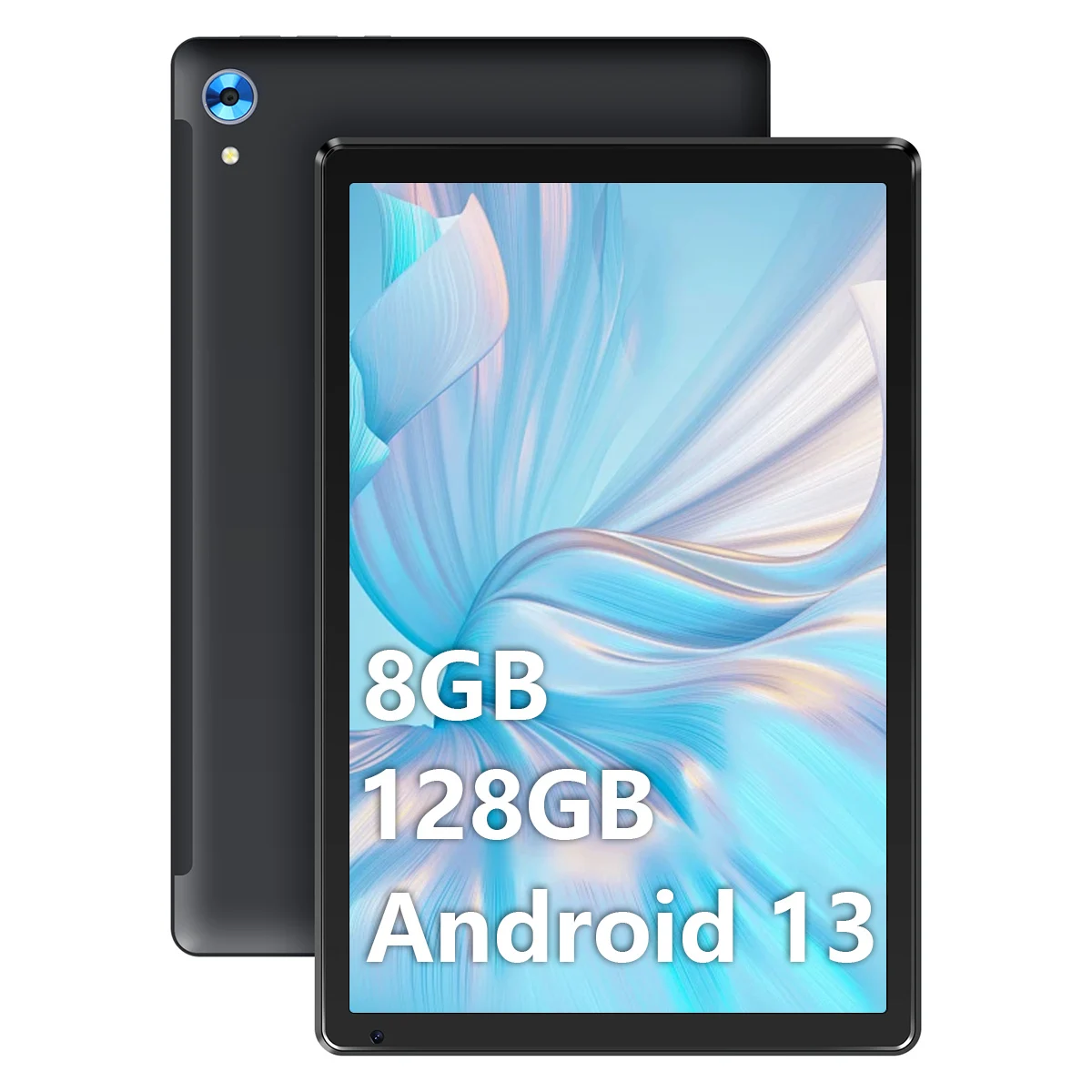 تابلت Android 13 10.1 بوصة ثماني النواة 8 جيجابايت رام 128 جيجابايت ROM يوسع إلى 1 تيرابايت مع BT5.0 WiFi 6 كاميرا مزدوجة HD IPS لوحة كمبيوتر تعمل باللمس