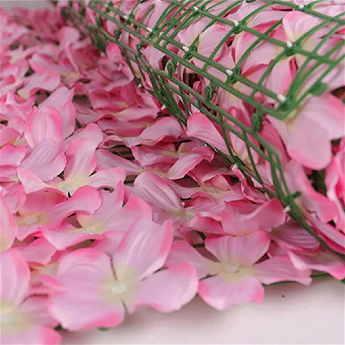 Erweiterbarer künstlicher Zaun mit Blumen, Efeu-Zaun, Abschirmung, Blumenzaun, Gartenwand, Sichtschutzzaun, Hochzeitsdekoration – Detail 5