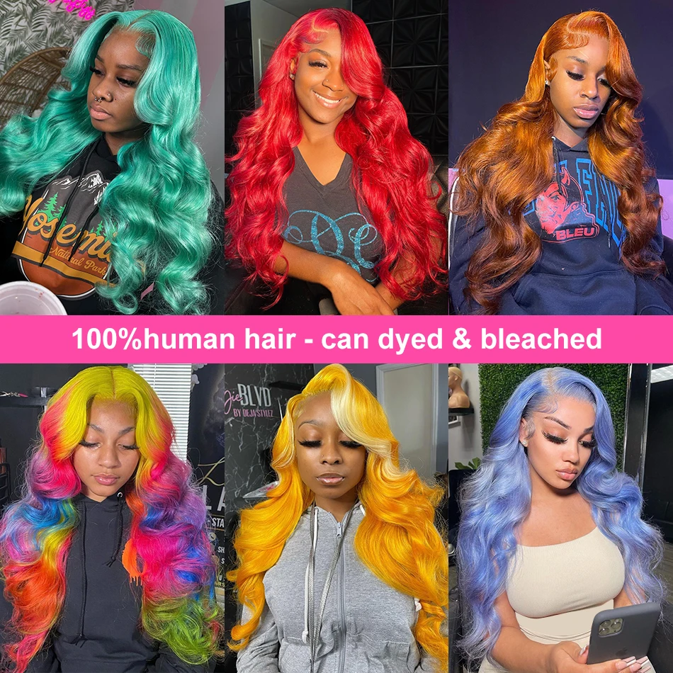 613 HD Lace Frontal Wig 13x6 Blonde Lace Front Wig Human Hair Body Wave 13x4 Transparent Colored Human Hair Wigs For Women Sale