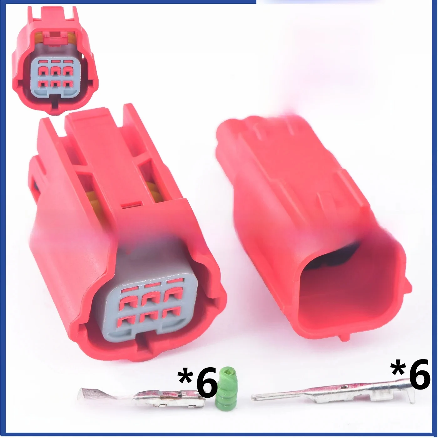 Prise de Diagnostic de voiture OBD mâle ou femelle à 6 broches, prise universelle automatique, connecteur automobile, couvercle de protection MWTPB-06-1A-R