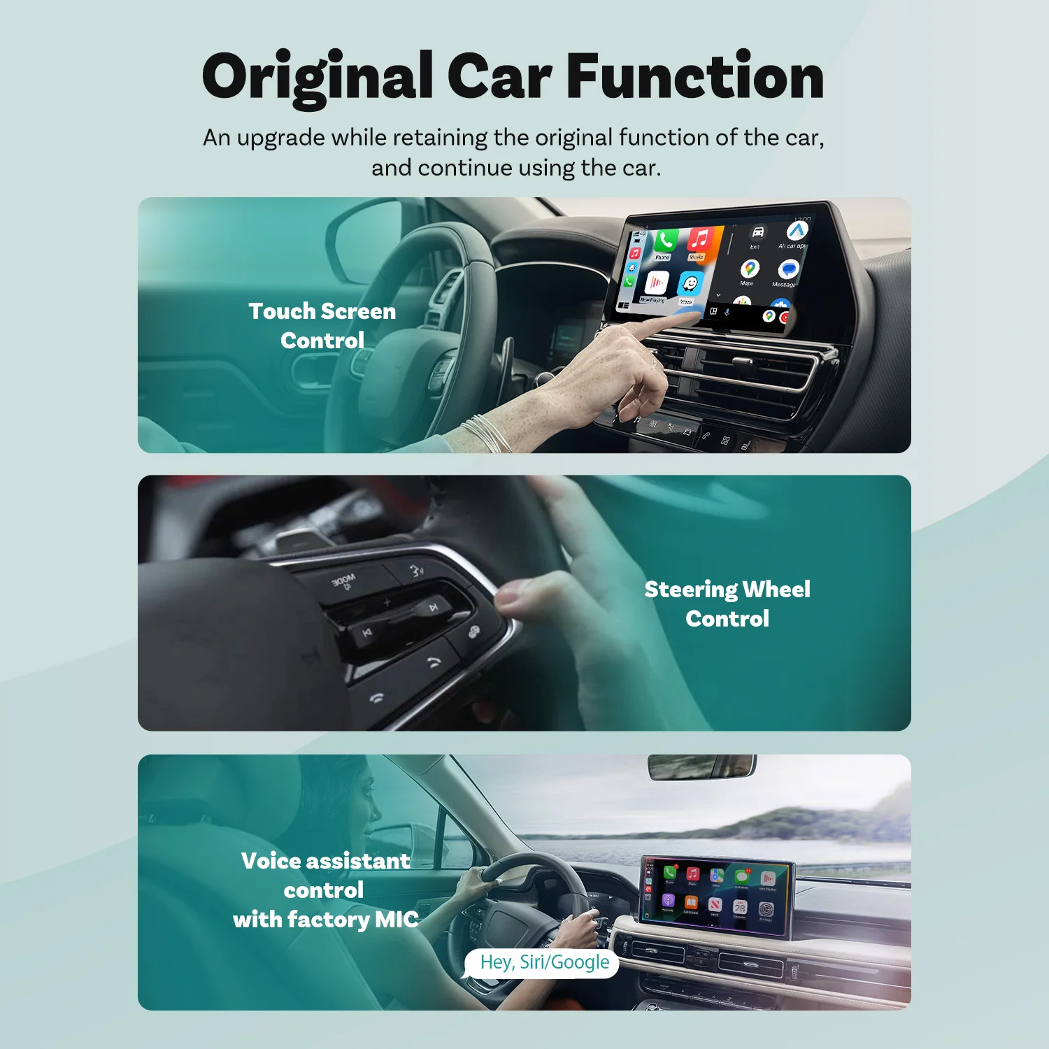 2026 Neuer OTTOCAST MINI Kabelloser Android Auto CarPlay Adapter Box Bluetooth Auto-Zubehör für iPhone für Samsung Google Phone – Detail 10