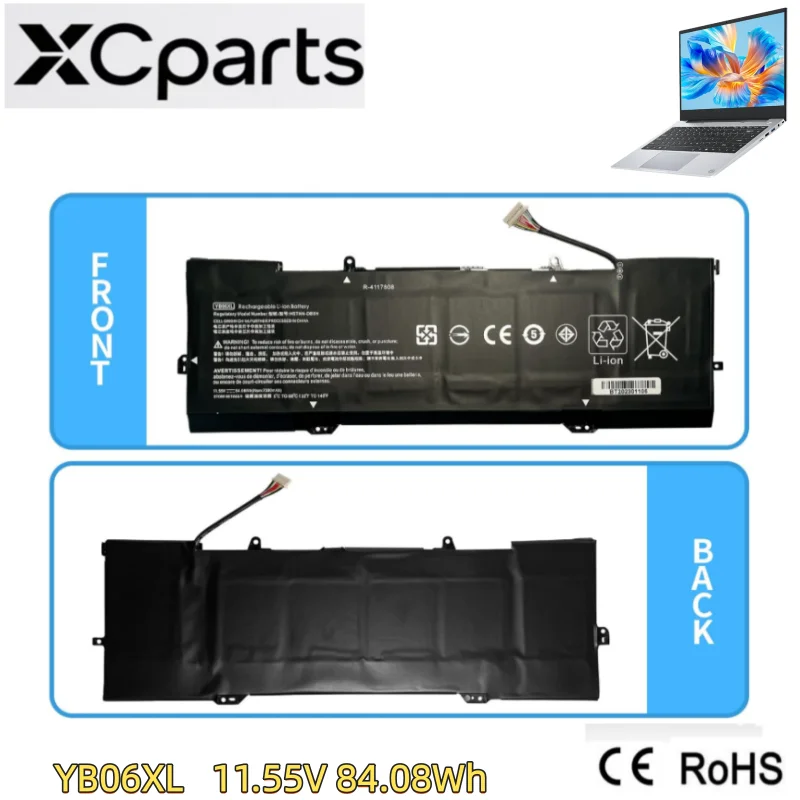 

Новый аккумулятор для ноутбука HSTNN-DB8V YB06XL 11,55 В 84,08 Втч для HP Spectre x360 15-CH000 HSTNN-DB8H 928372-856 926372-855 928427-271