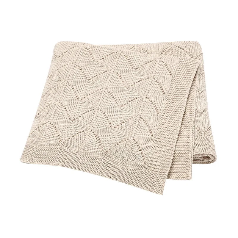 Baby Blankets Soft Newborn Boys Girls Stroller Nursery Swaddle Wrap Quilts Lightweight Cotton Knit Infant Sleeping Mats 100*80cm