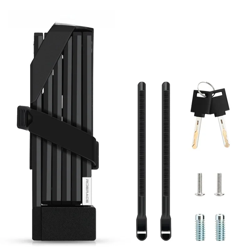AliExpress riderace RIDERACE Foldable Bicycle Lock High Security Anti-Theft Portable For MTB Bike Scooter Electric E-Bike Road Cycling Chain Lock