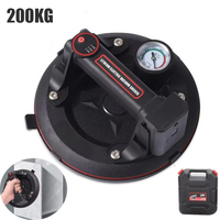 8 Inch Electric Vacuum Suction Cup Lifter 200KG Load Capacity Heavy-Duty Hand-Held Glass Lifter Moving Large Granite Tile Tools