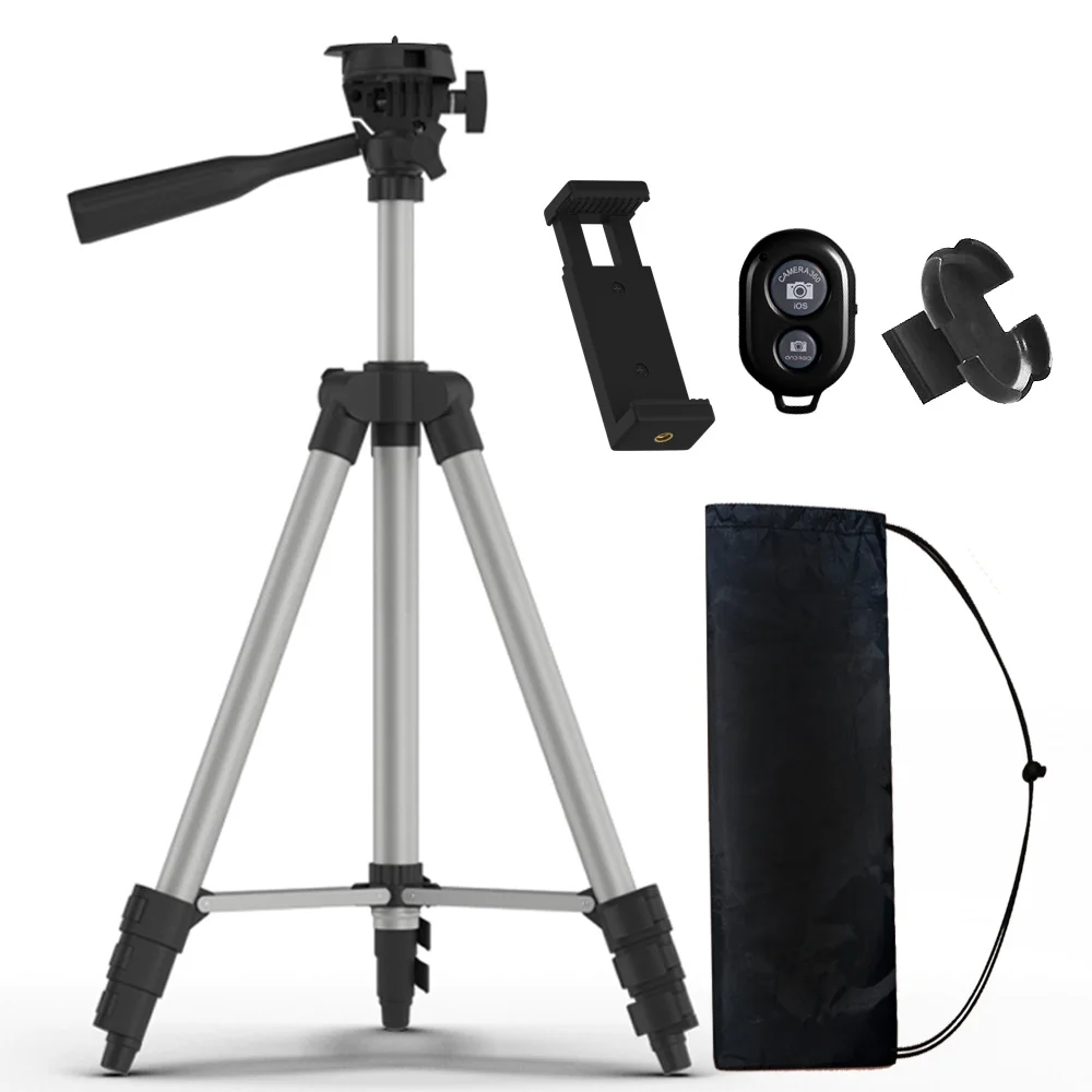 Digital Paper ultra lightweight four-stage smart phone camera tripod five-piece set