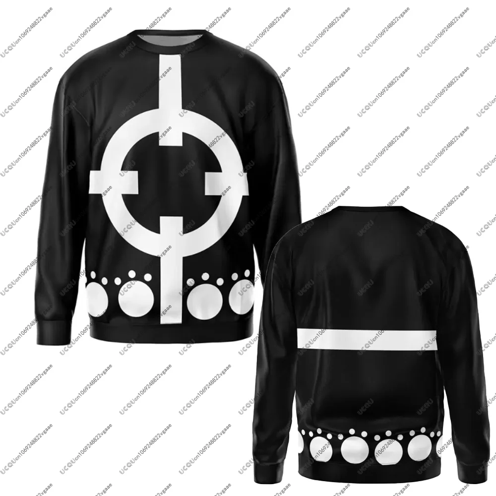 Kaus Anak Pria Atasan Dewasa Hoodie Doflamingo Trafalgar Law Punk Hazard One Piece Kaus Hadiah Natal Musim Gugur Musim Dingin Cosplay