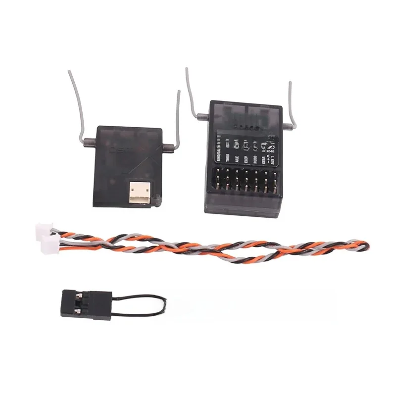Récepteur avec satellite RX DSMX DSM2 AR6210 6CH 2.4GHz, pour émetteur radiocommandé Spektrum DX6 DX6e DX6i DX7 DX8 DX9 JR X6R