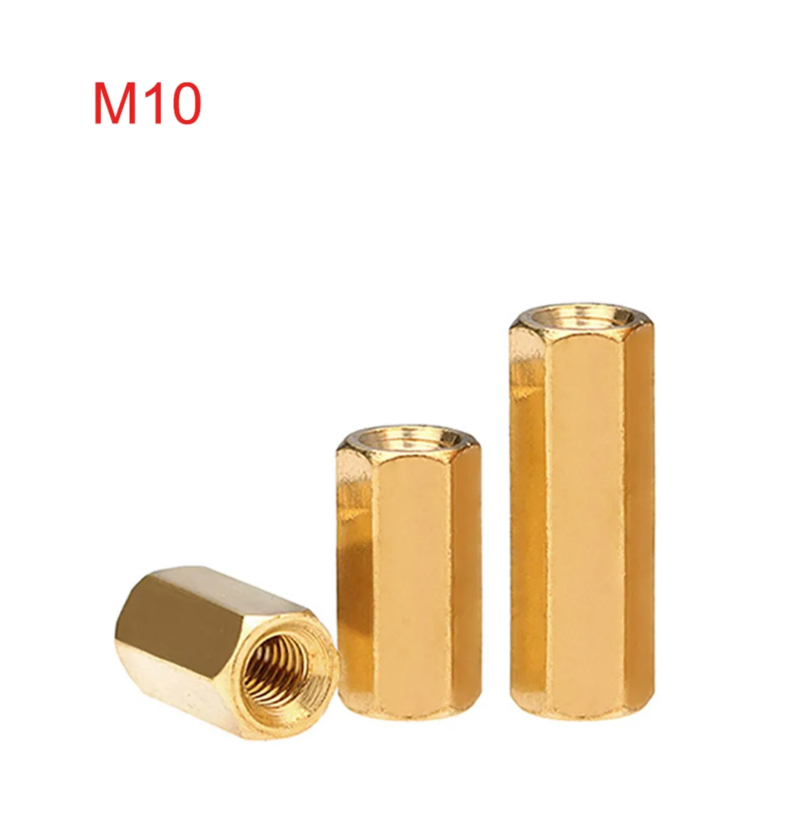 

1Pcs M10 Brass Hex Female To Female Standoff Spacer Column Hexagon Hand Knob Nuts PCB Motherboard DIY Model Parts