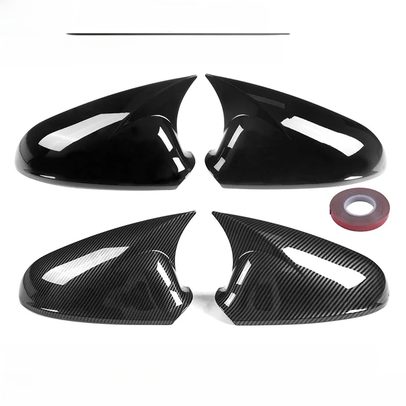 1 Para Naklejka na lusterko wsteczne do samochodu Vauxhall Opel Astra J GTC MK6 2010-2013 Nakładki na lusterka boczne Akcesoria (Glossy Black) — Zdjęcie 2 z 2