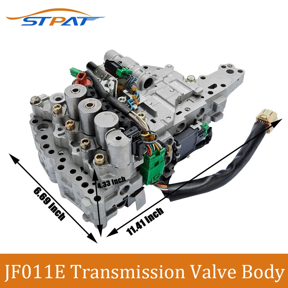 STPAT JF011E RE0F10E Valve Body with Stepper Motor For 2007-17 Nissan Altima 2.5L Rogue Sport