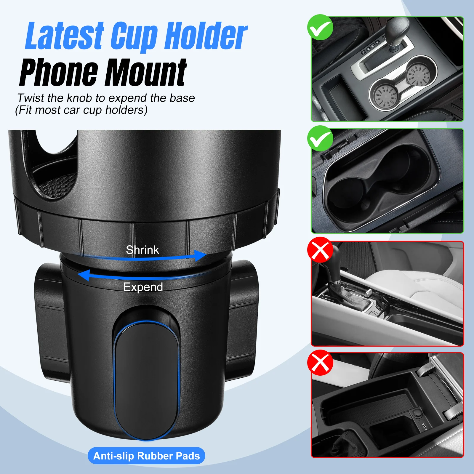 Держатель для телефона в автом – обзор и цена Car Cup Holder Expander
