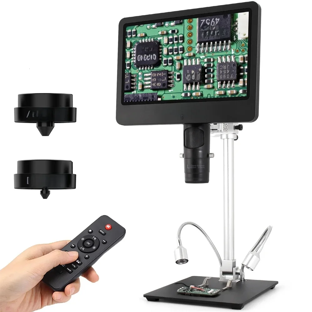 Mikroskop cyfrowy Andonstar Trinocular AD249SM HDMI USB 2000X z ekranem LCD IPS 10.1" do elektroniki, lutowania i sprawdzania PCB — zdjęcie 2