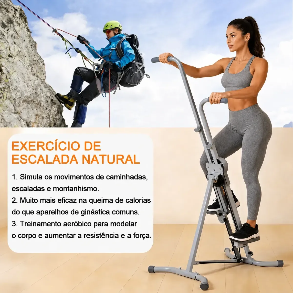 Simulador De Escada Togger Fitness Treino Em Casa 5 Níveis