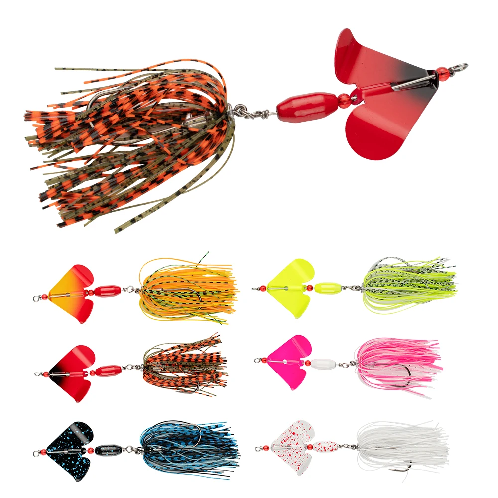 Fishing Lure Chatter Bait 19G Spinner Bait Blade Jig Dancer Buzzbait Wobbler Crankbait Fishing Tackle Chatterbait For Bass Pike