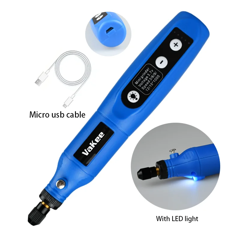 

Vakee wireless electric grinder, electric drill, 5-speed adjustable engraving pen, cutting tool, polishing solution, hand tool