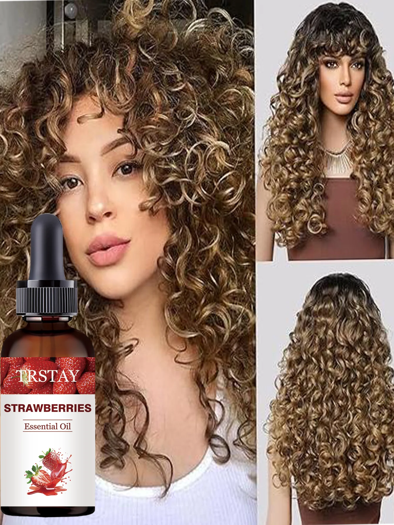 

Moisturizing Rose Essential Oil with Natural Rose Extracts for Silky Shiny Hair Deep Hydration Nourishment Improves Dull Hair Co