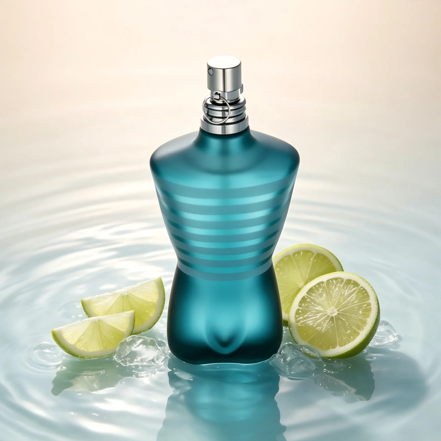 Jean Paul Le Male Eau de Toilette Parfum pour homme, senteur fraîche de citron et menthe, parfum longue durée, vaporisateur avec emballage en métal