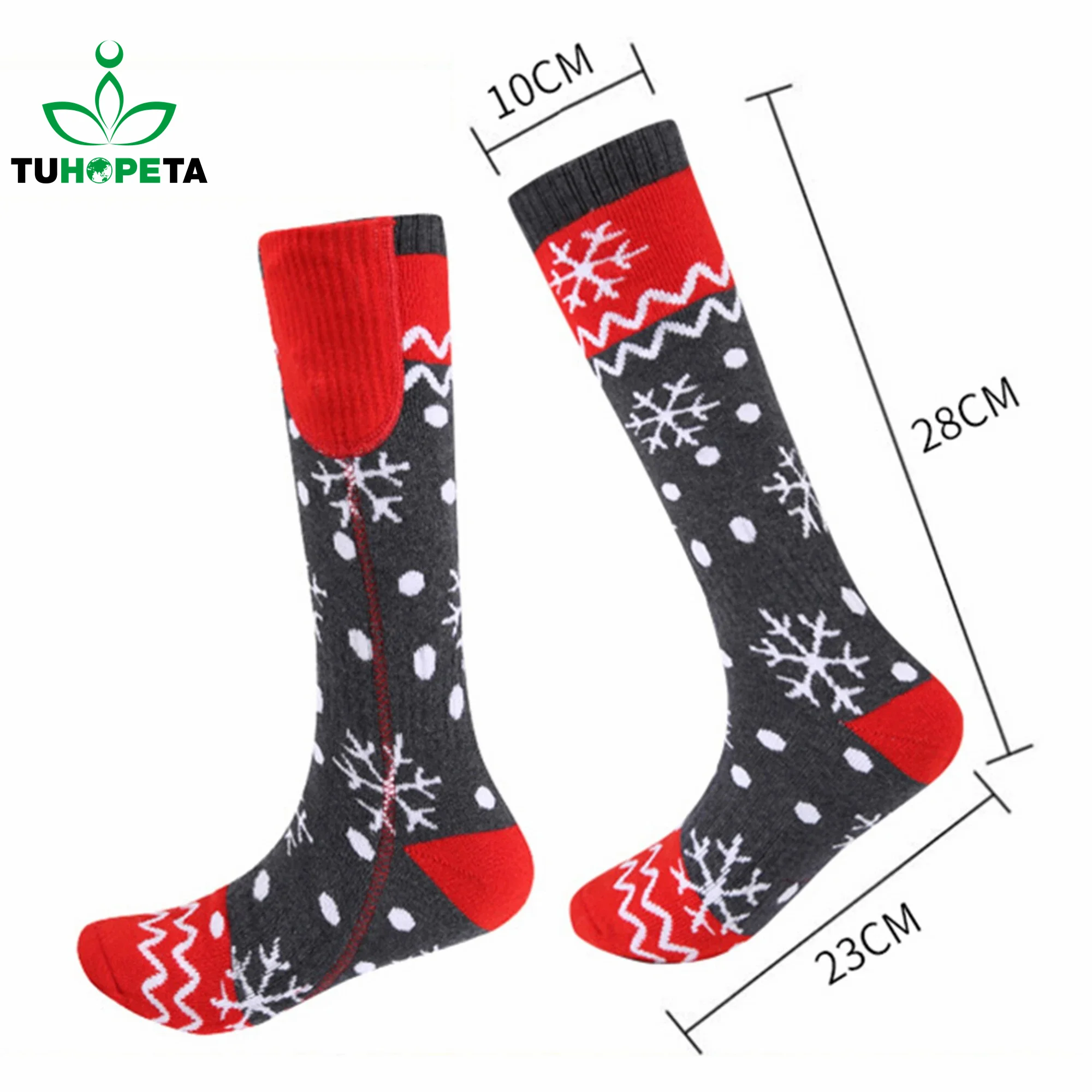 Tuhopeta new heating socks 5000mAH charging winter cold -proof socks for outdoor ski ride electric heating socks