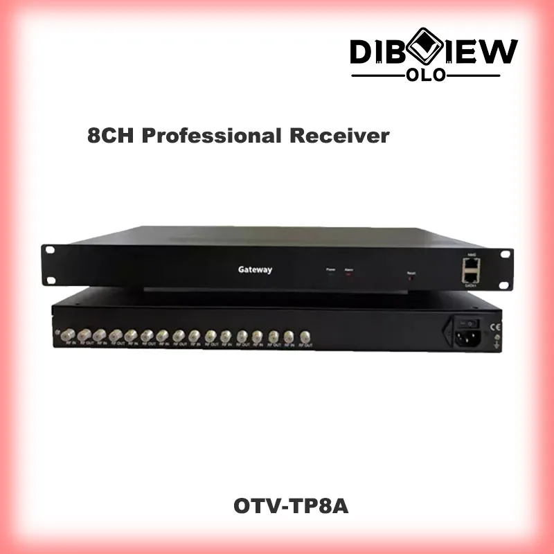 IPTV Digital Headend Solution DVB S S2 4 FTA 8 Tuners Free Satellite IP gateway professional receiver