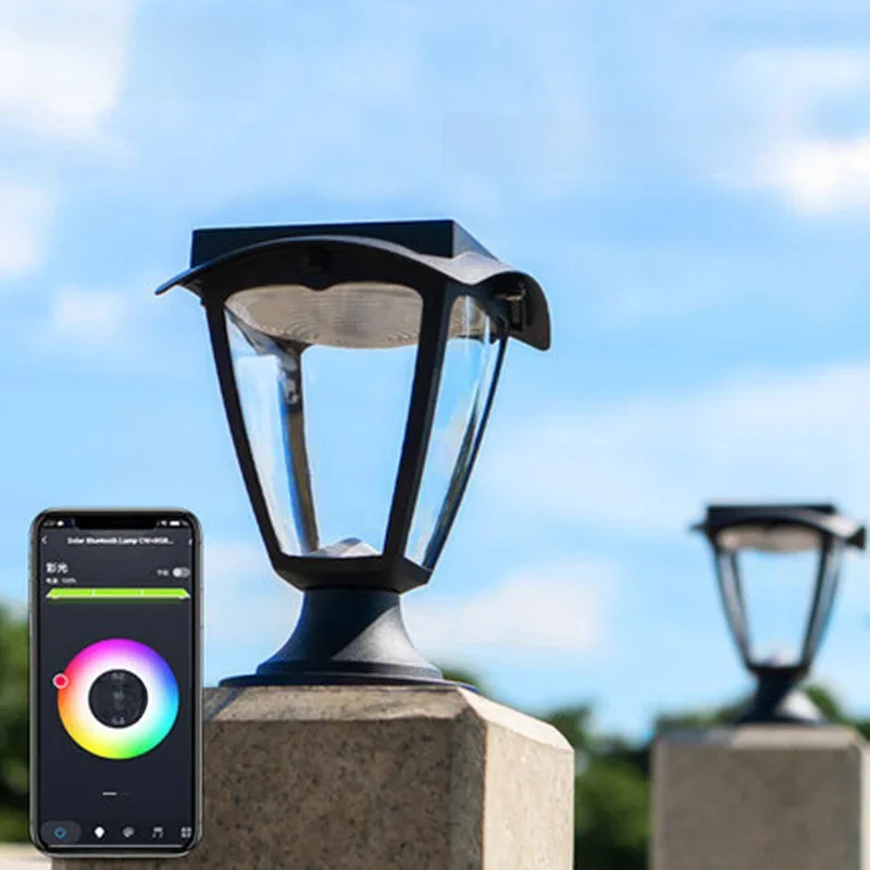 QUASHION Lampe LED Solaire Intelligente pour l'Extérieur, Luminaire Décoratif d'Nik, Idéal pour une Villa, une Cour ou une Porte 3