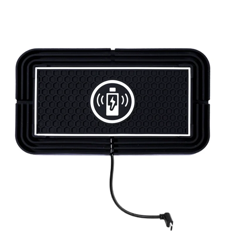 

Автомобильное беспроводное зарядное устройство 15 Вт, силиконовая нескользящая накладка для iPhone 12-16 Pro Max, автомобильное беспроводное зарядное устройство для телефона Samsung, быстрая зарядка