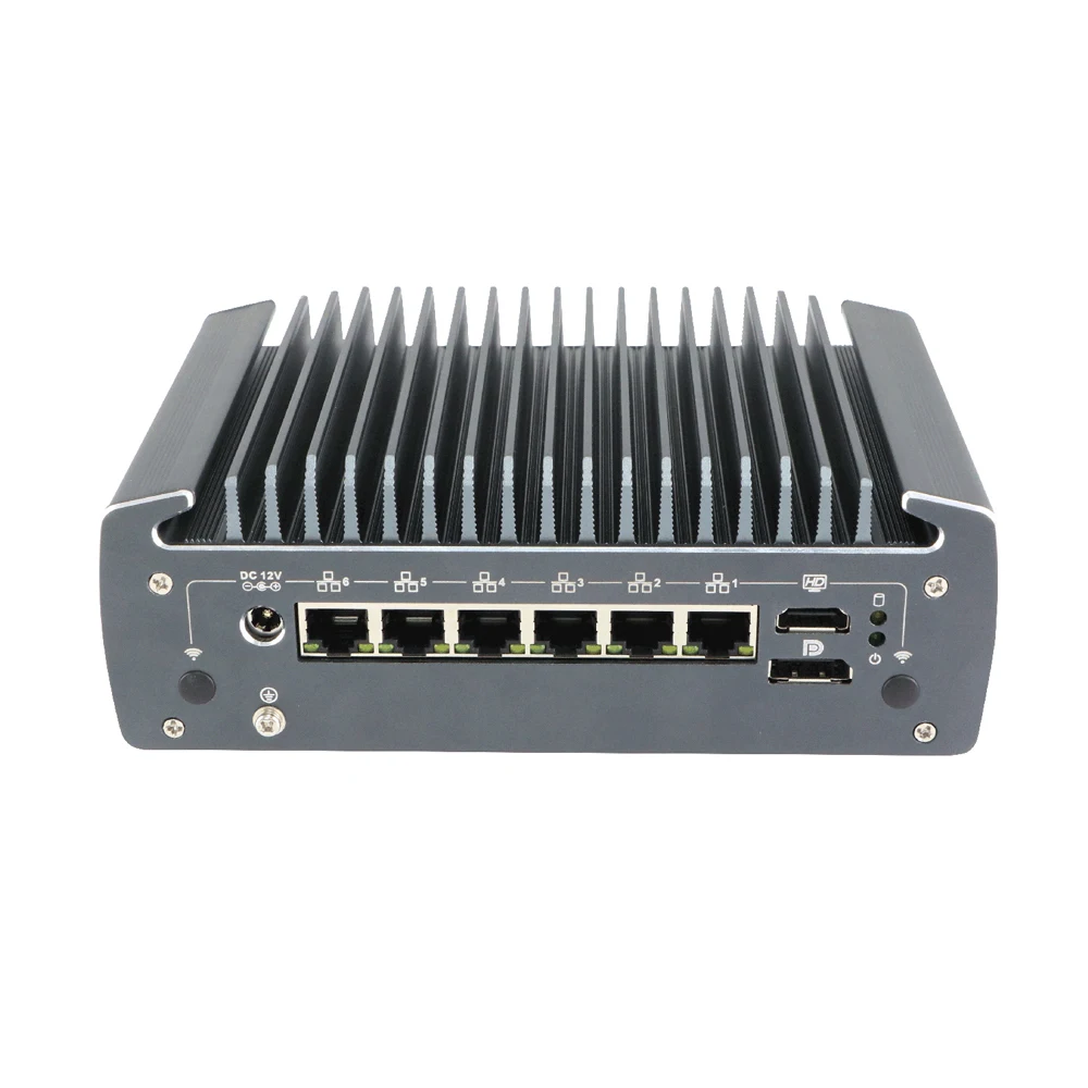 

HUNSN Micro Firewall Appliance,Mini PC,pFsense,RX10,Mikrotik,OPNsense,VPN,Router PC,AES-NI,6x2.5GbE LAN,HDMI,DP,COM,SIM Slot