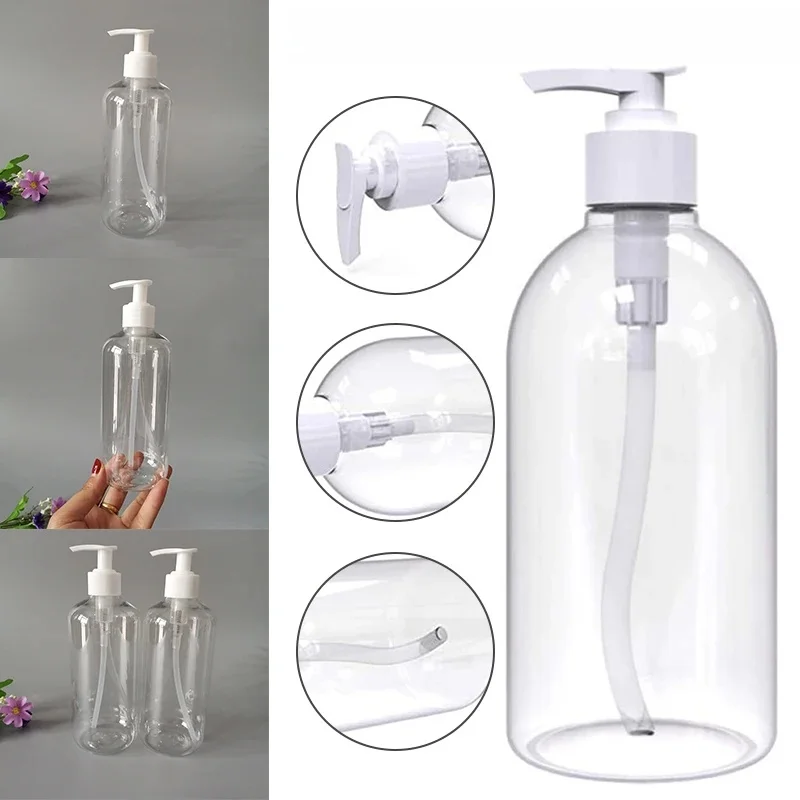 Distributeur de bouteilles rechargeables de 1/3 ml, 500 pièces, bouteilles à pompe pour shampoing, revitalisant, Lotion, faciles à transporter, pour la maison, la salle de bain, les voyages