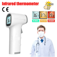 Non-contact Digital Thermometer Infrared Forehead Thermometer Laser Adult Baby Temperature Gun Fever Alarm and Memory Function