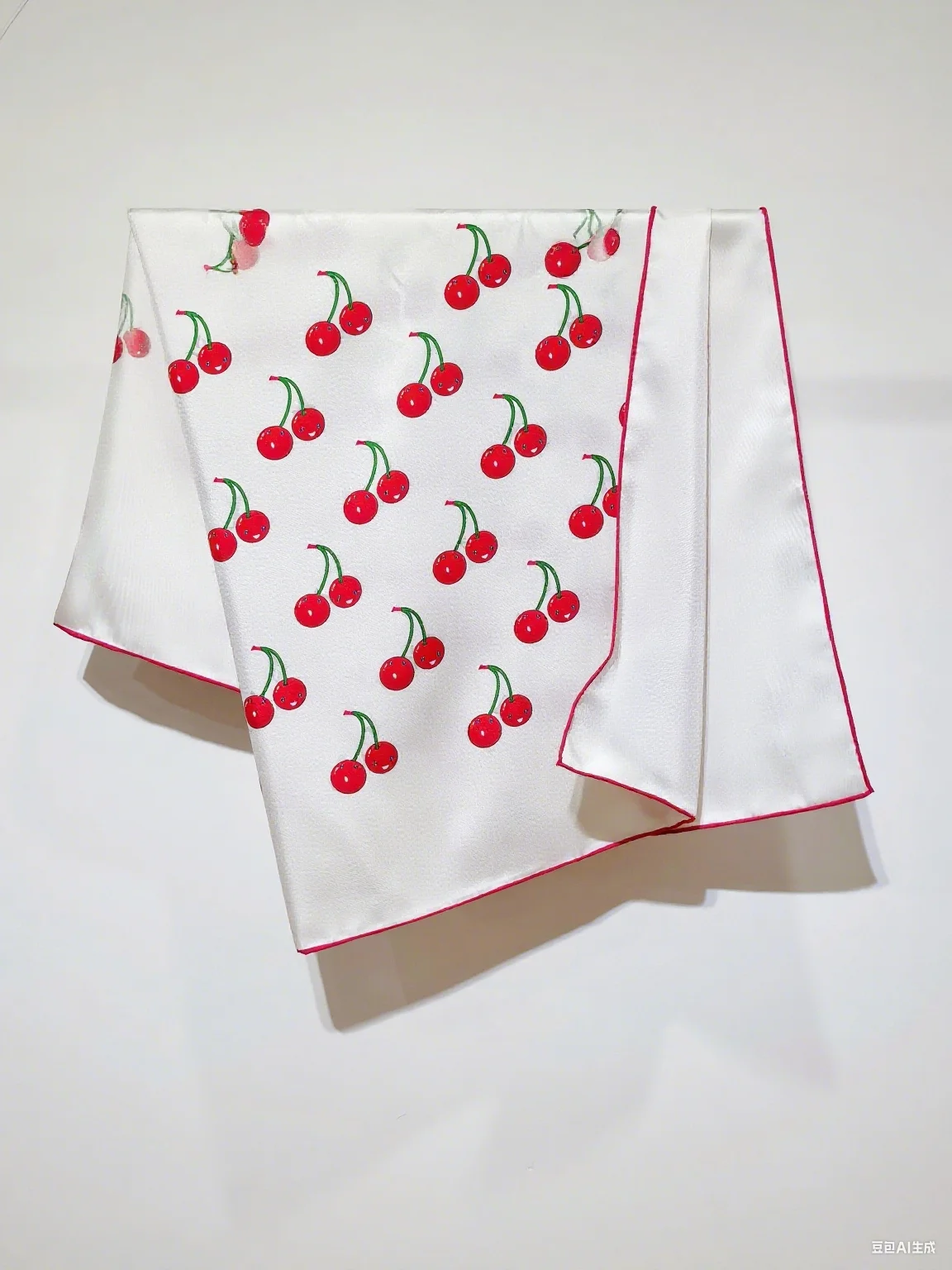 

Silk and wool square scarf for women, spring-autumn, double-sided same-color printed, wrap-around accessory SU56