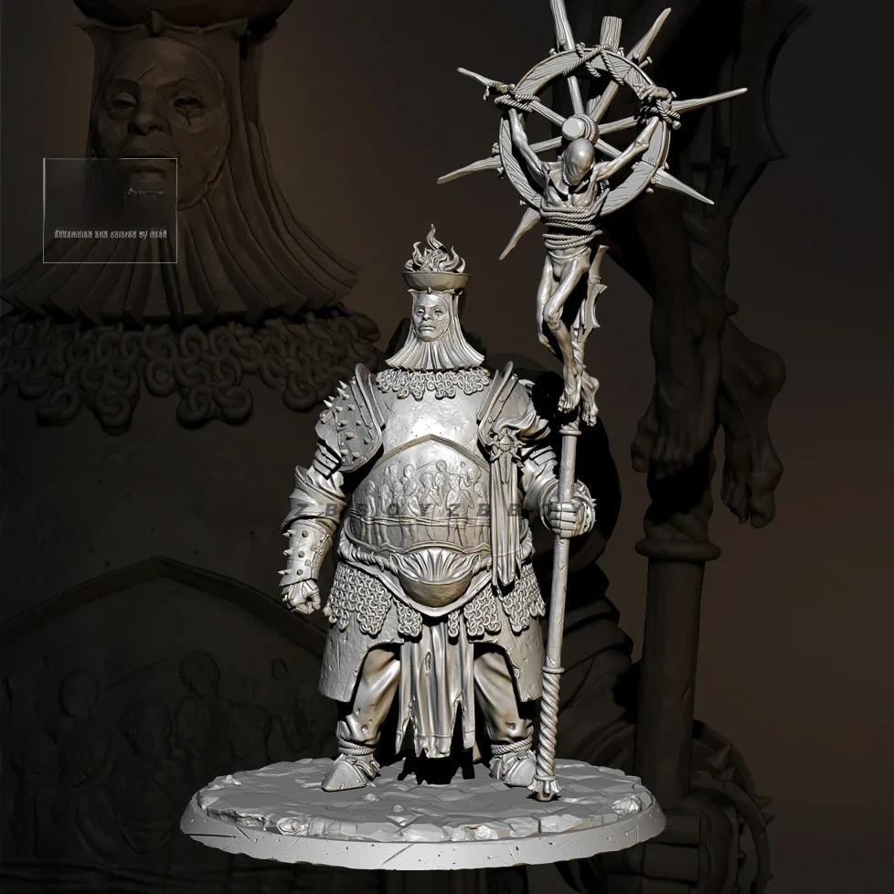 Kits de modèles en résine 38MM50MM, figurine incolore et auto-assemblée (impression 3D) TD-4105