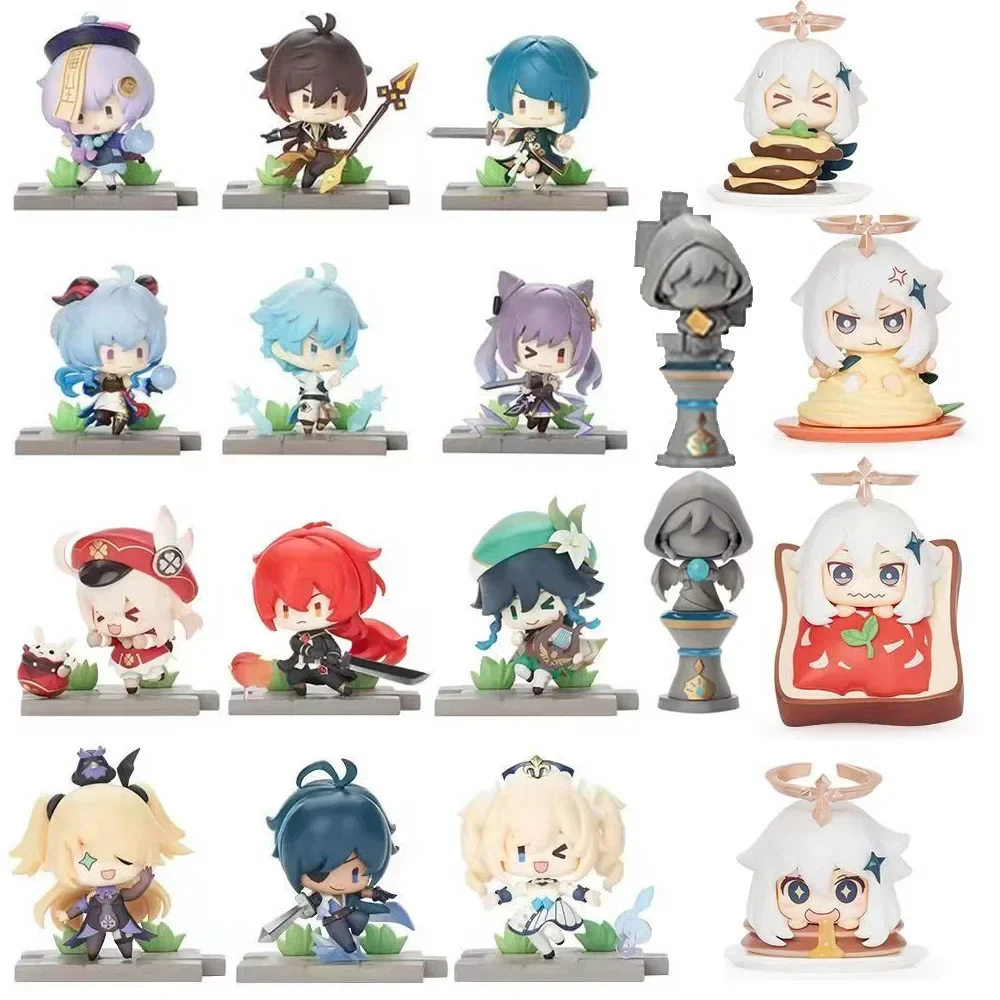 Genshin Impact Figure jeu champ de bataille héroïsme Kawaii nourriture d'urgence Paimon Figurines modèle à collectionner jouets poupée cadeau pour enfant