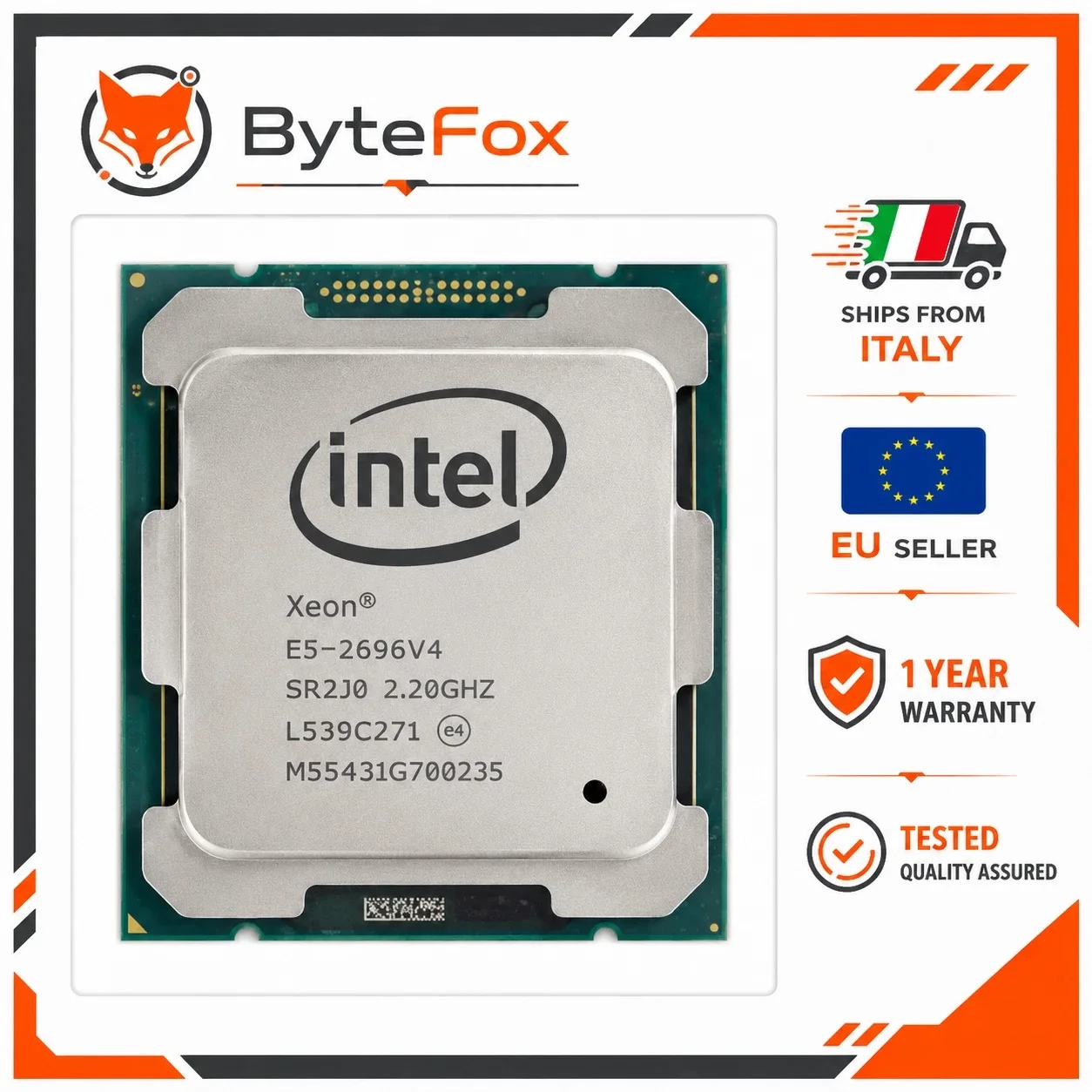 Processeur Xeon E5-2696 V4, 22 cœurs, 2,20 GHz, 55 Mo, 14 nm, LGA2011-3, E5 2696 V4