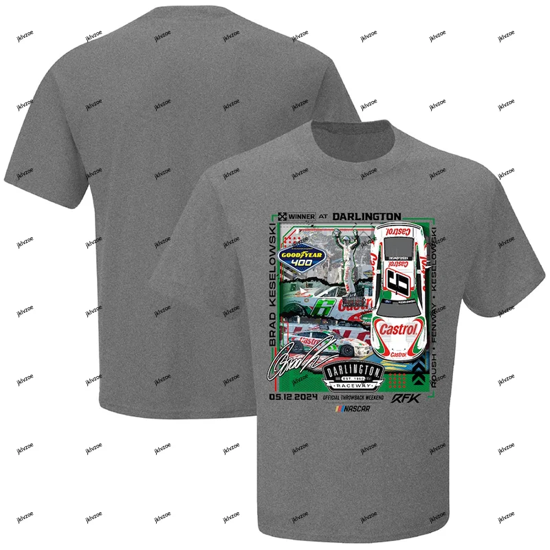 2024 Brad Keselowski Team Top Game Male T Shirt Tee Children Boys Girls Women Motorcycle Men Kids F1 400 Race Winner Cotton Jcs