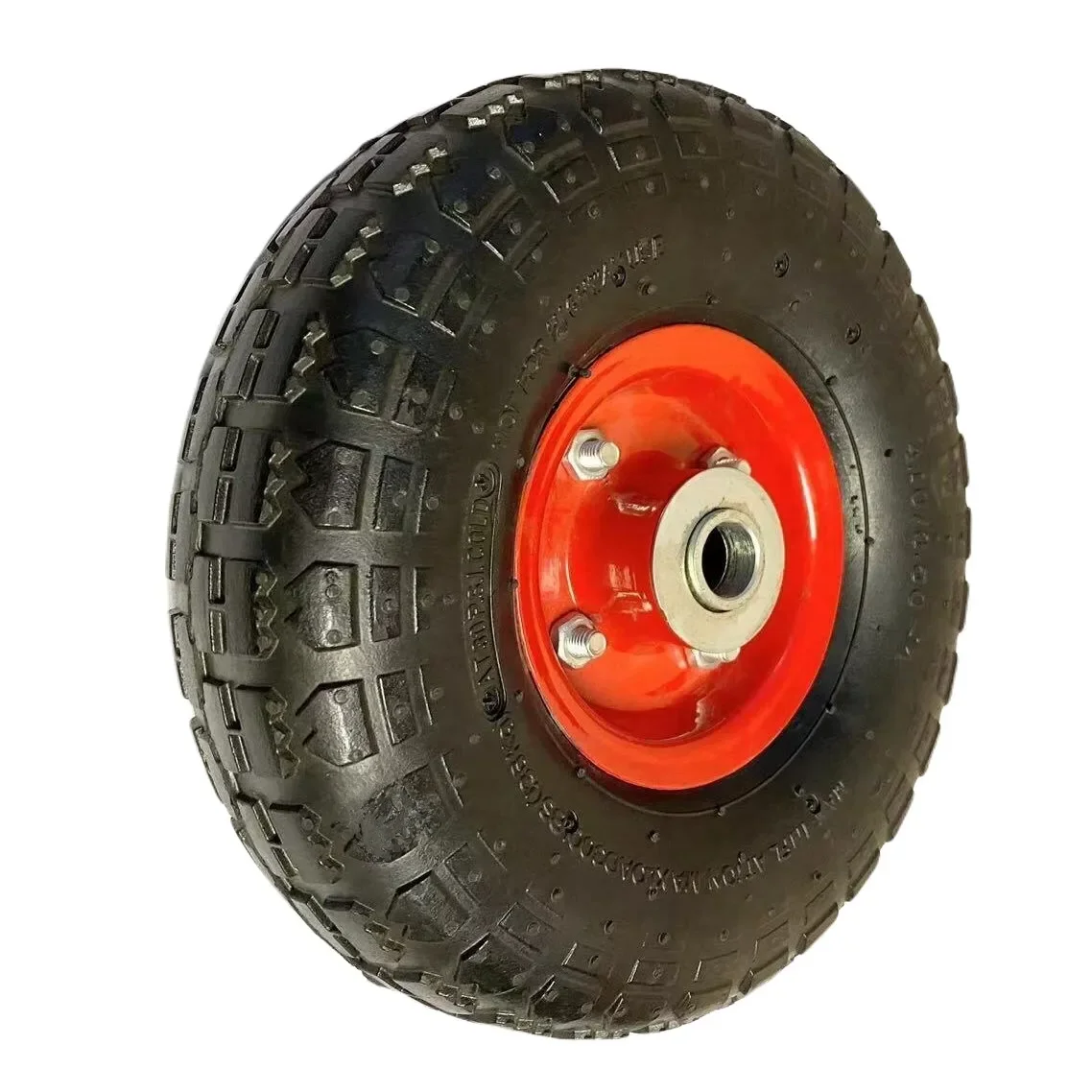 Rueda de carretilla inflável 136 kg 4.10/3.5-4 26cm goma náilon ultra resistente