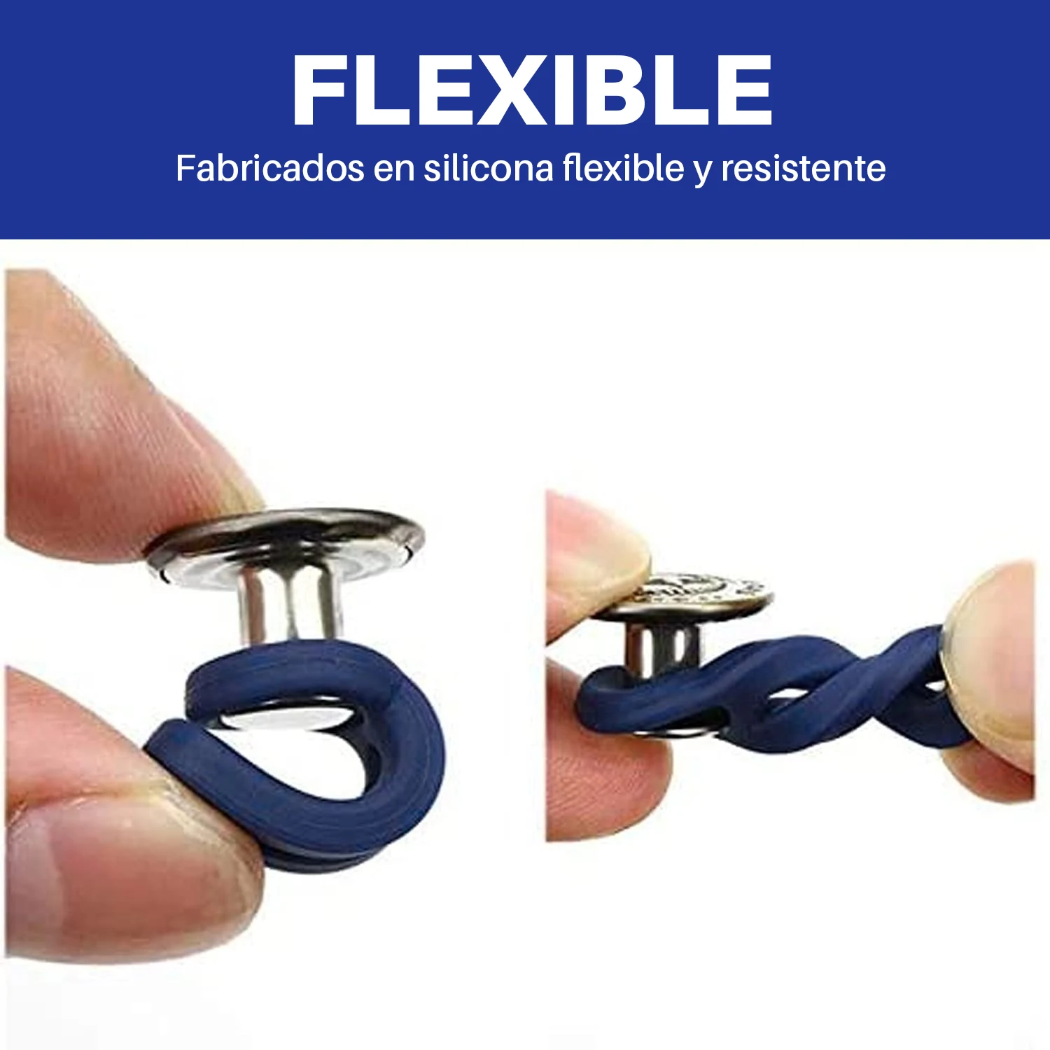 Botón de Pantalón, Extensor de Cintura, Botón Metálico de Silicona Ajustable, Varios Modelos