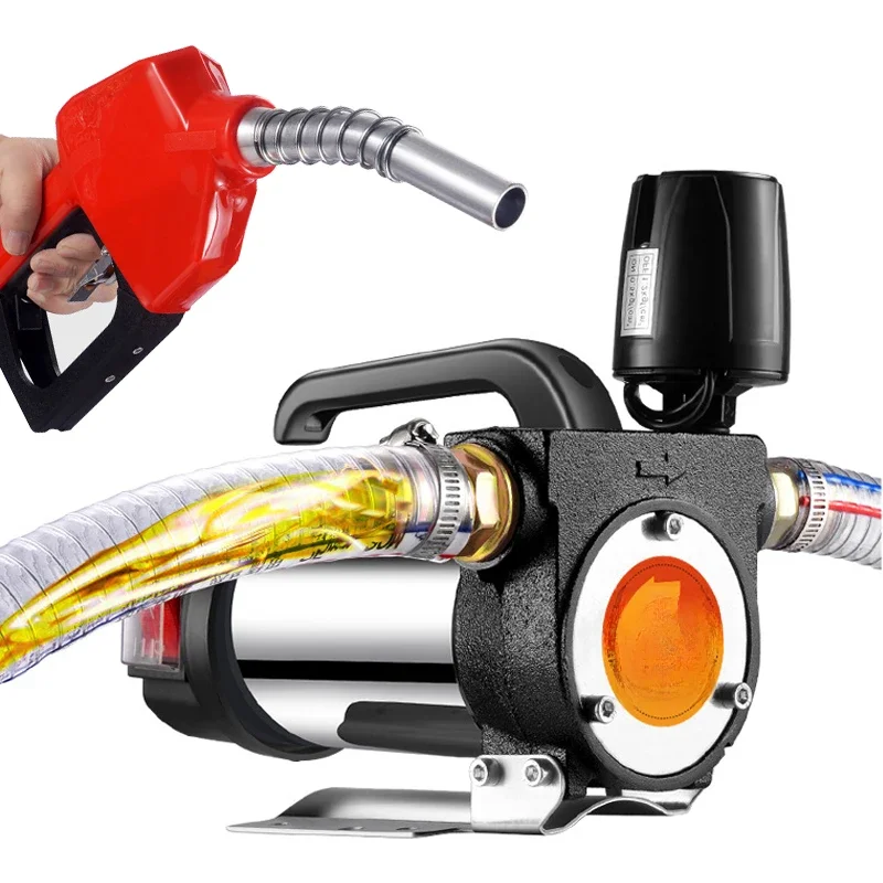 12 V/24 V/220 V Brandstof Overdracht Pomp voor Diesel 990 W Zelfaanzuigende Pomp Stop automatisch Elektrische oliepomp brandstof dispenser - afbeelding 2
