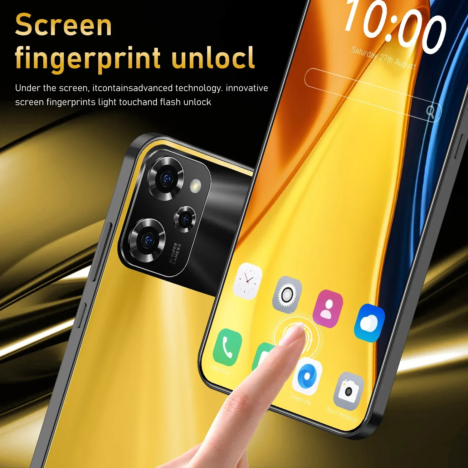 Limited time offer Global Version Mobile Phones X5 Pro 6.8inch HD Cellphones 16G+1T 108MP smartphone 5g Dual Sim Android Unlocke