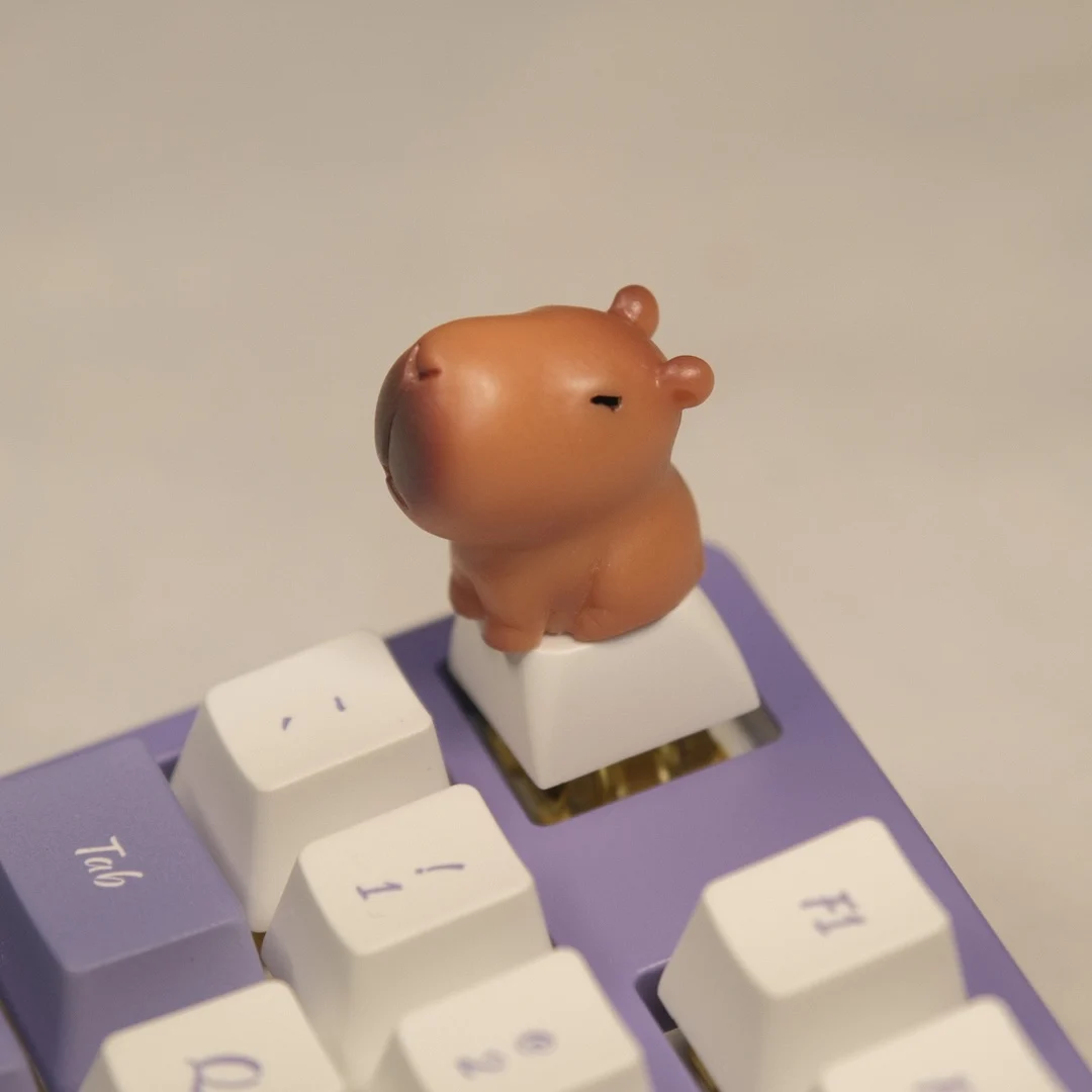 Cute Capybara Keycaps XDA Profile ABS Custom Mechanical Keyboard Keycap Set Kawaii DIY Desk Decor Gift
