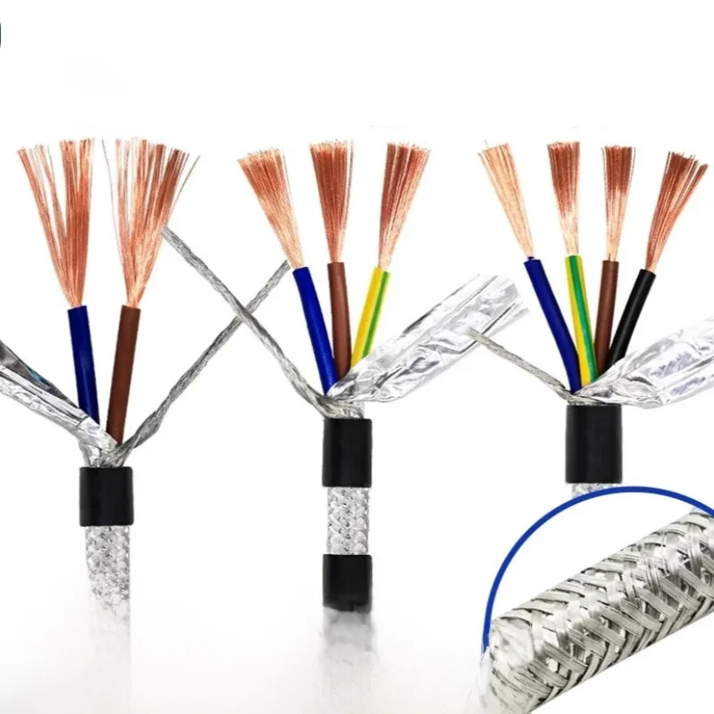 Câble blindé RVVP 2-5 conducteurs 11-17 AWG 5m 10m, flexible, pour signal, commande, sécurité et audio