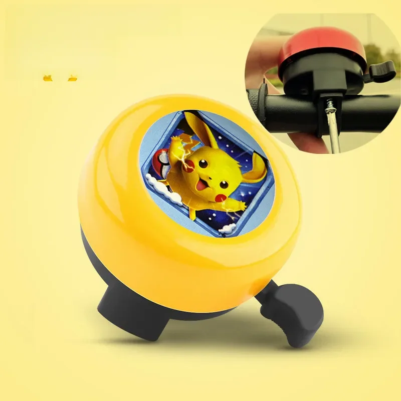 AliExpress TAKARA TOMY Pokemon Pikachu Bicycle Bell Kids MTB Bike Metal Warning Alarm Cycling Handlebar Bell Ring Bicycle Horn Cycling Accessories Gift