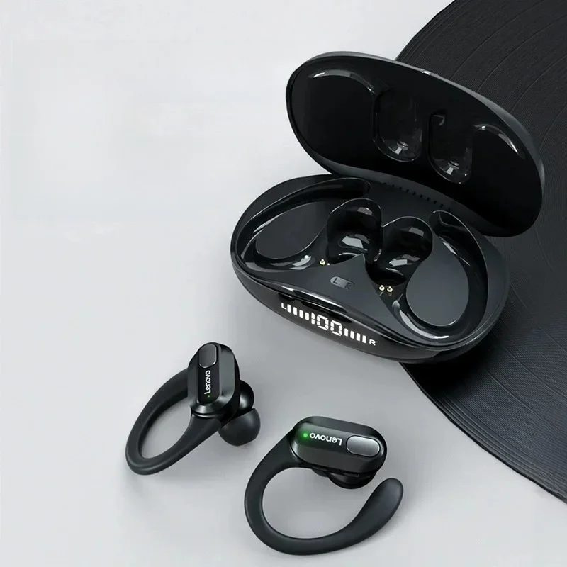 Bezprzewodowe słuchawki Lenovo XT80 Bluetooth 5.3 True z przyciskiem mikrofonu Redukcja szumów Zaczepy na uszy Wodoodporny zestaw słuchawkowy — 2