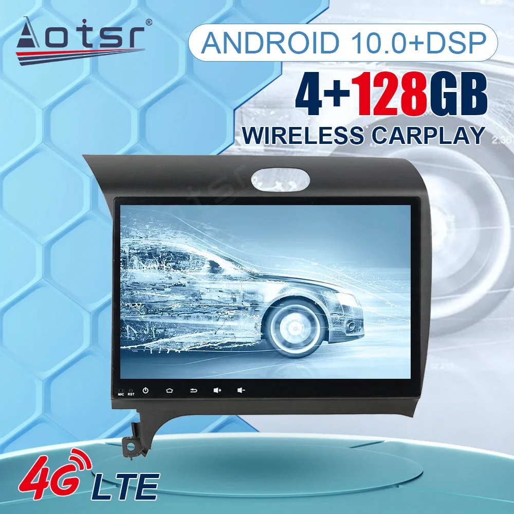 

9" 4G+WiFi 2din Android 10 Car Radio Multimedia Video Player Navigation GPS For Kia K3 Cerato Forte 2013 - 2017 3 YD Tuner Unit