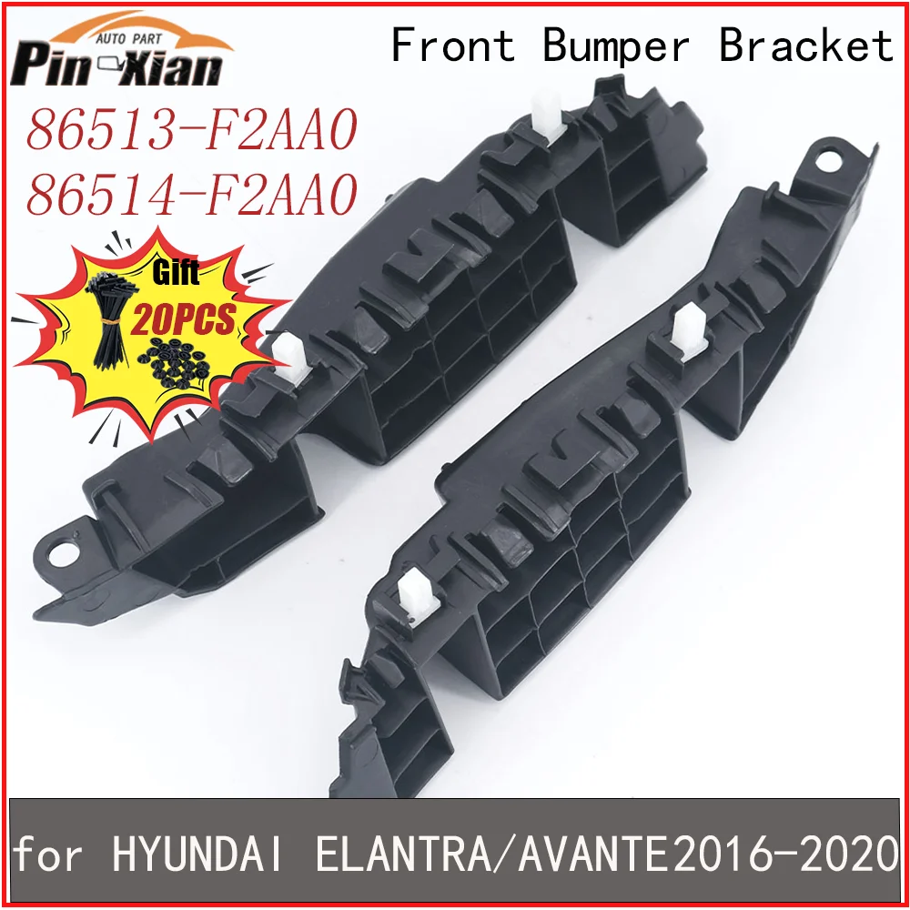 

86513-F2AA0 86514-F2AA0 Car Front Bumper Bracket for Hyundai ELANTRA/AVANTE 2019-2021 Auto Accessories Support Retaining Bracket
