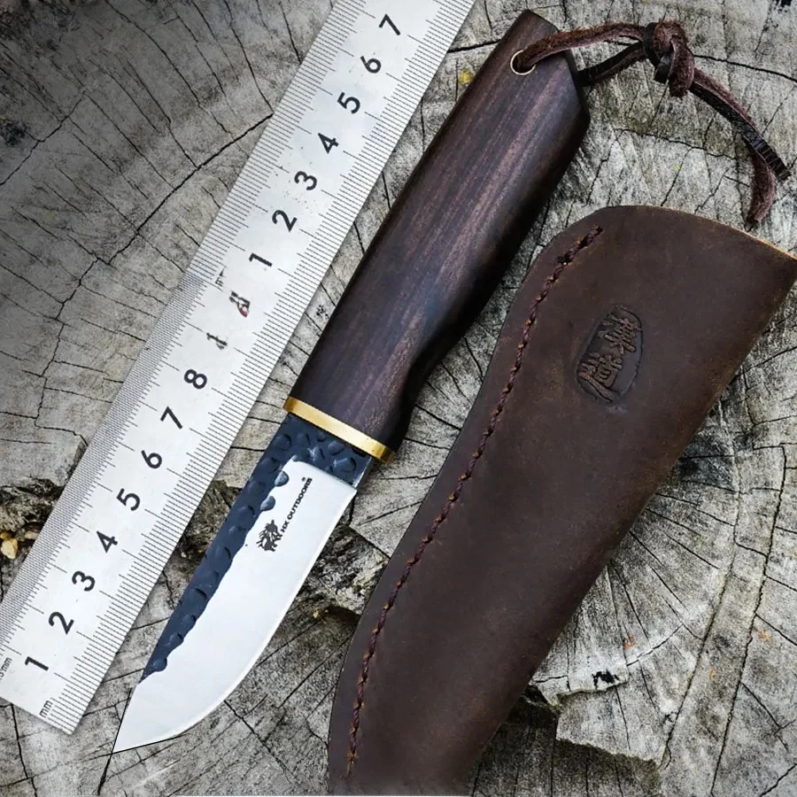 HX OUTDOORS Kitchen Nordic wysoka twardość kucie mały nóż myśliwski stal wysokowęglowa narzędzie survivalowe na świeżym powietrzu nóż turystyczny — 2