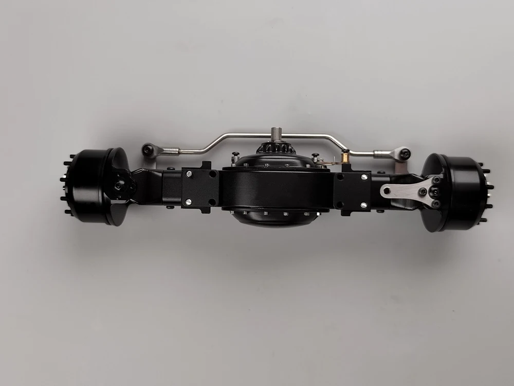 1/14 Neue CNC-integrierte Vorderachse MD CQ-0001 Serie für Tamiya 1/14 RC Traktor-LKW Achsteile – Detail 4