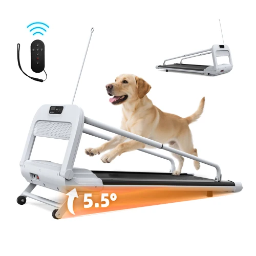 Hondenloopband met laag geluidsniveau, draagbare loopmachine voor kleine honden en puppy's.