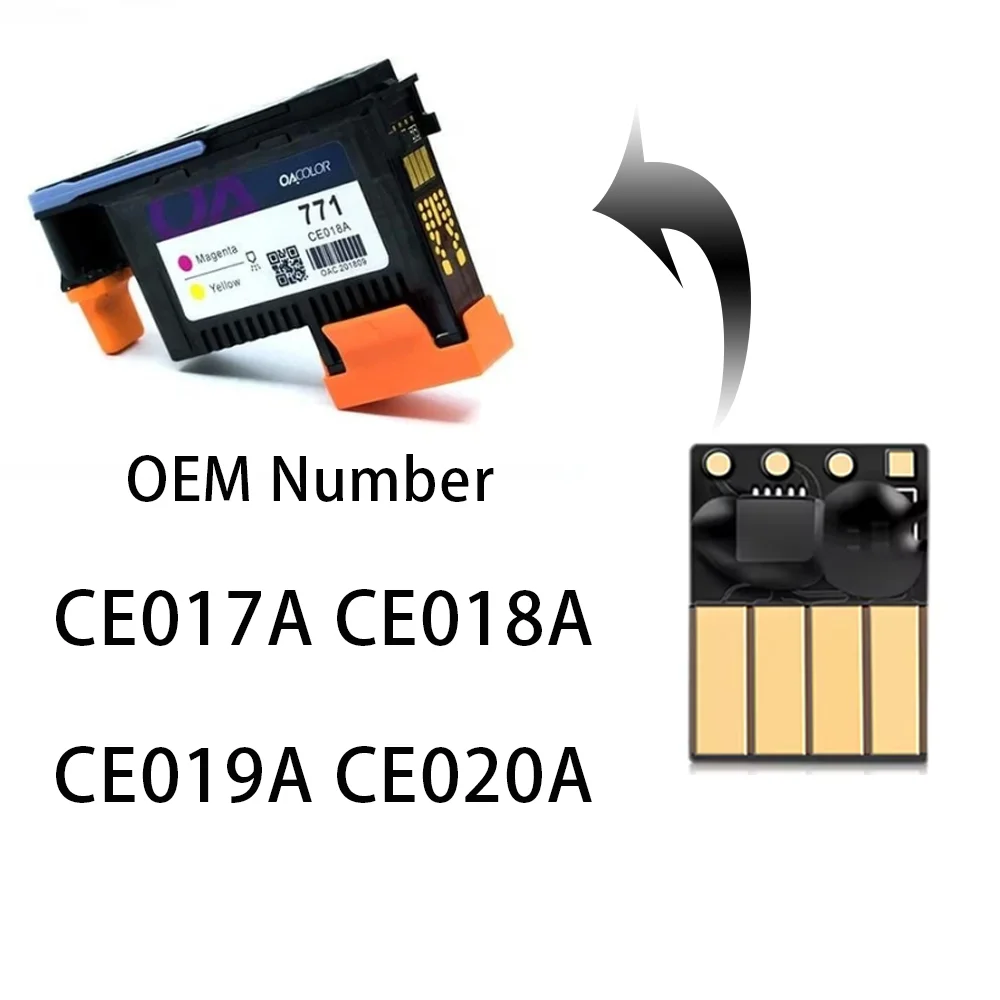 Remanufacture Printhead Chip For HP 771 HP771 PrintHead For HP Designjet Z6200 Z6600 Z6800 Printer CE017A CE018A CE019A CE020A