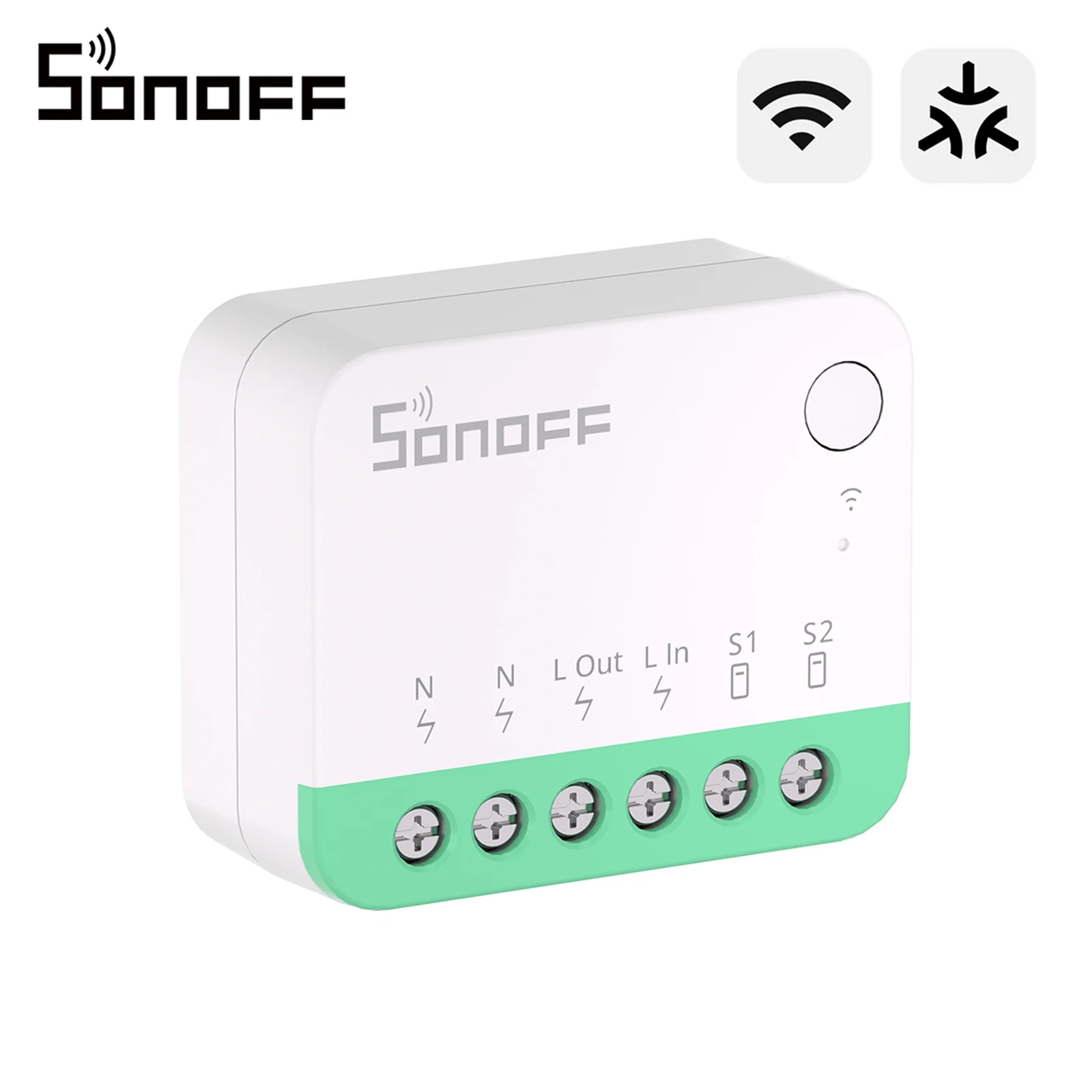 Interruptor Inteligente Wi-Fi SONOFF MINIR4M MINI Extreme con Chip ESP32, Relé Desmontable, Compatible con Matter, Control por Voz eWeLink a través de Alexa y Google