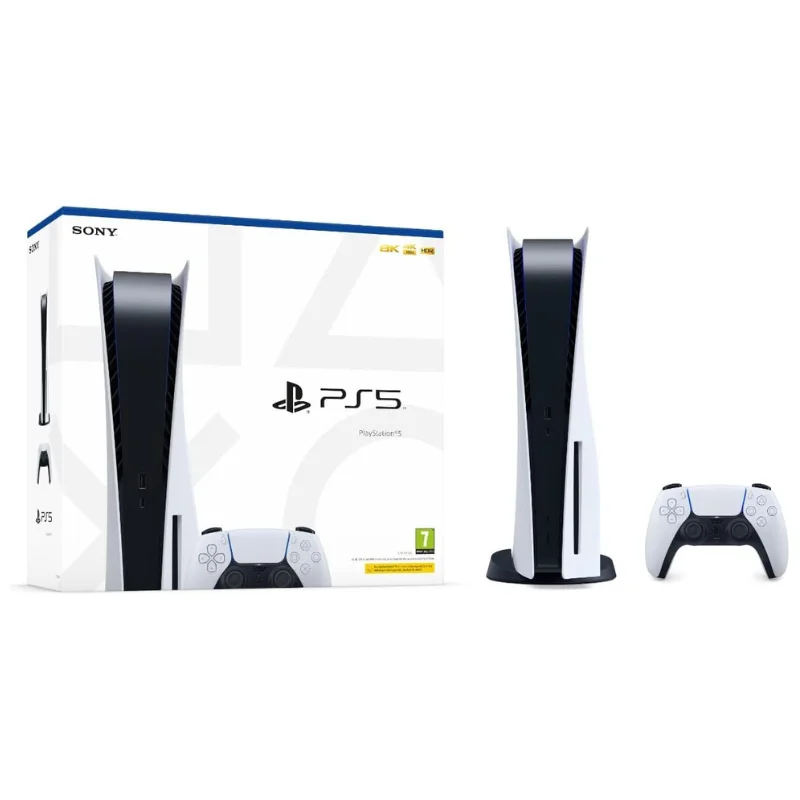 Sony PlayStation 5 Slim Standard Edition 1TB E-Chassis White PS5 Disc Console ITA